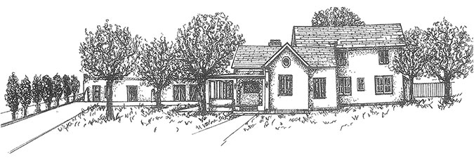 sketch of Alameda House